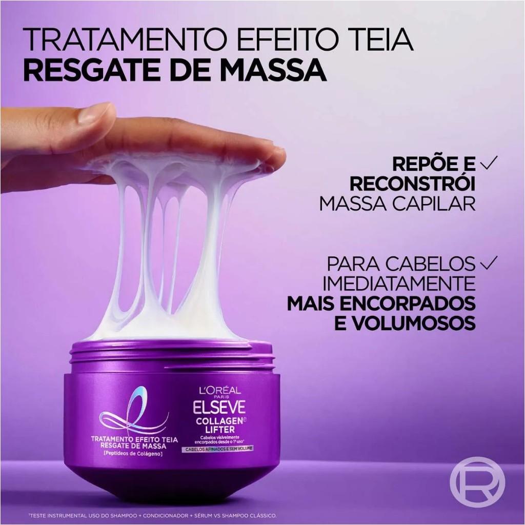 Kit Elseve Colágeno Lifter Shampoo Encorpador + Máscara Efeito Teia