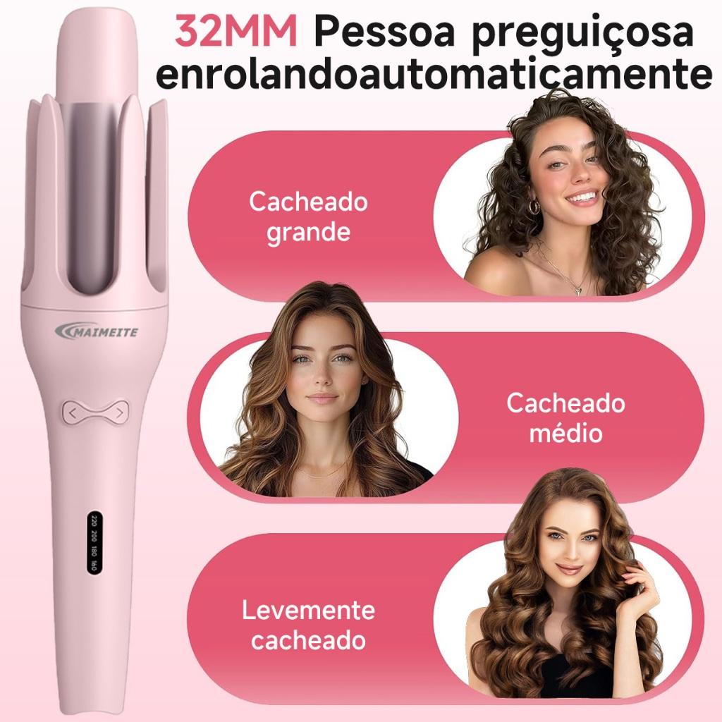Maimeite Modelador De Cachos Automático De Cerâmica De 32 Mm Yx811