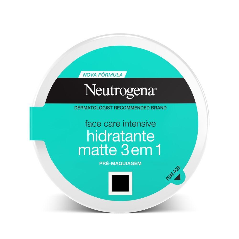 Hidratante Facial Matte 3 Em 1 Neutrogena Face Care Intensive 100g