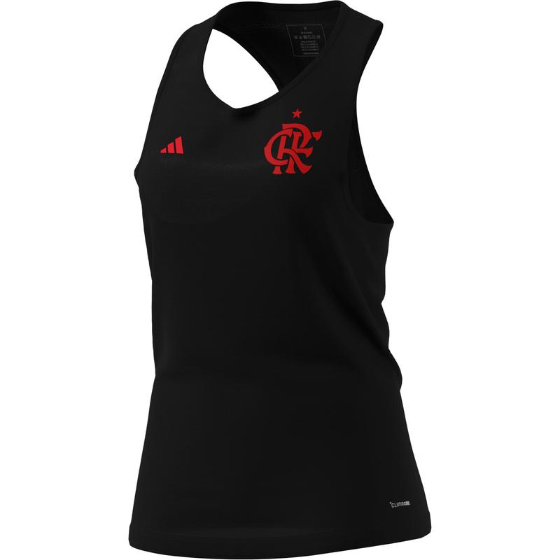 Regata Flamengo Feminina Poliamida Preta Adidas
