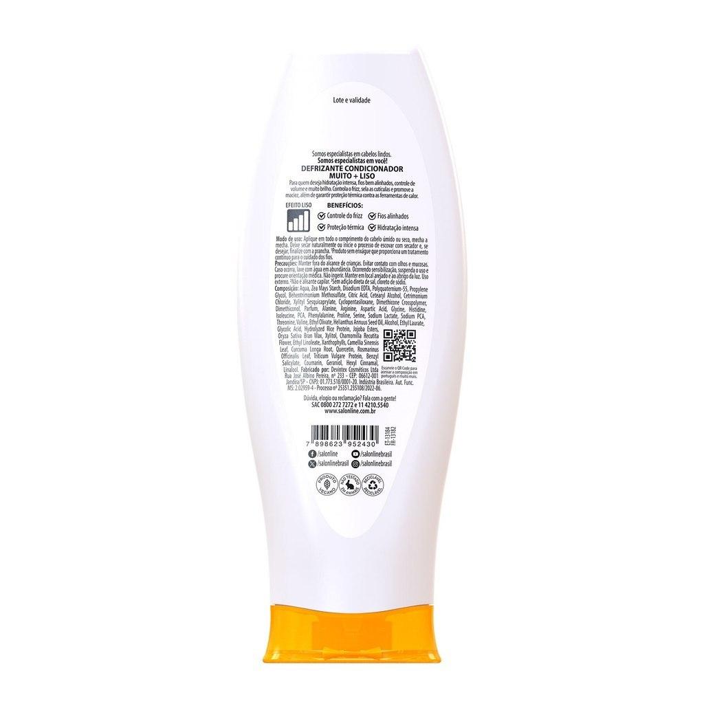 Kit Defrizantes Meu Liso Demais E Muito+liso E 200ml Salon Line