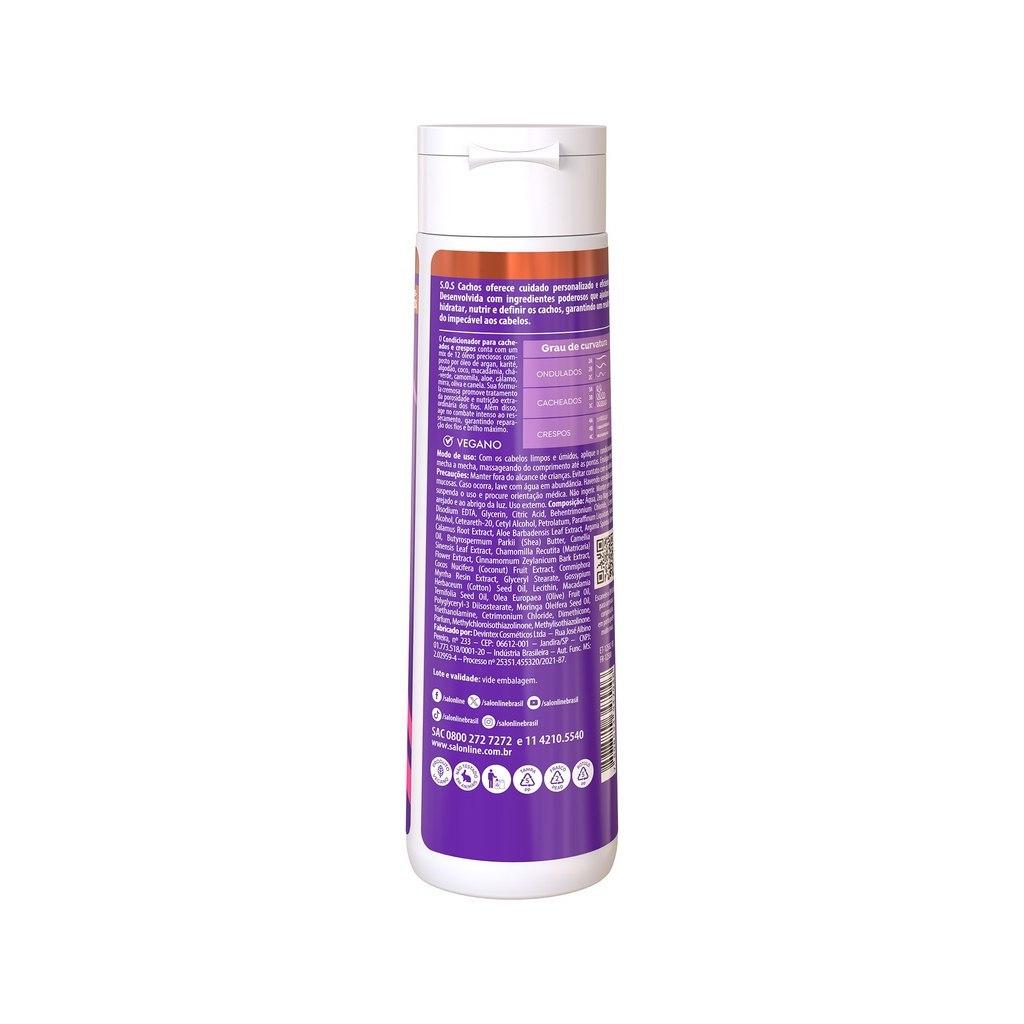 Kit Shampoo E Condicionador Sos Cachos Super Óleos Nutritivo Salon Line