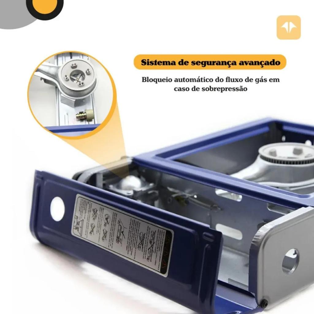 Fogareiro De Mesa 1 Boca Para Camping Com Maleta Frontier Ntk