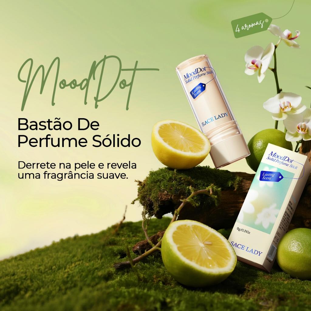 Solid Perfume Stick Sace Lady Cheiro Duradouro Vegano E Tradicional Natural