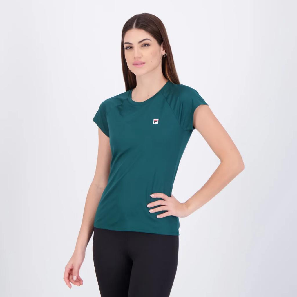 Camiseta Fila Tennis Basic Feminina Verde