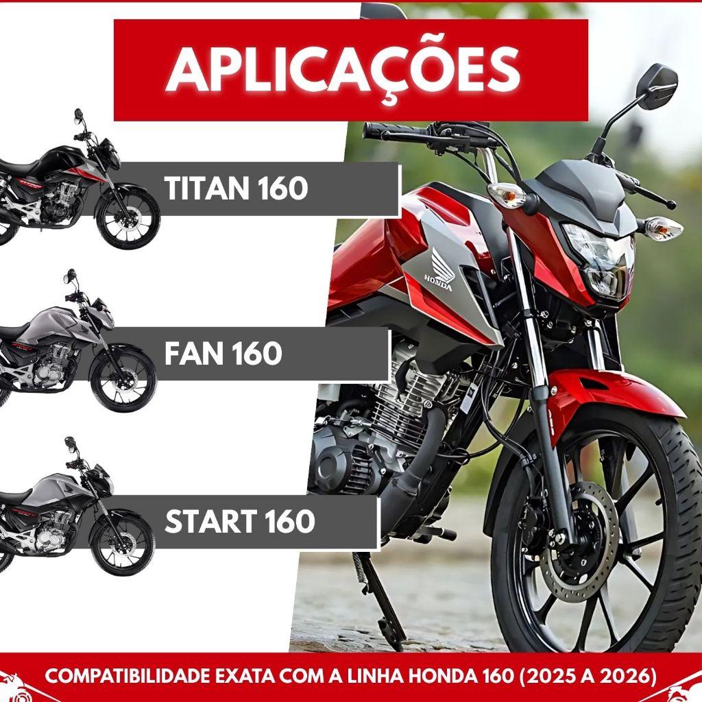 Bagageiro Preto Moto Titan Fan Start 160 2025-2026