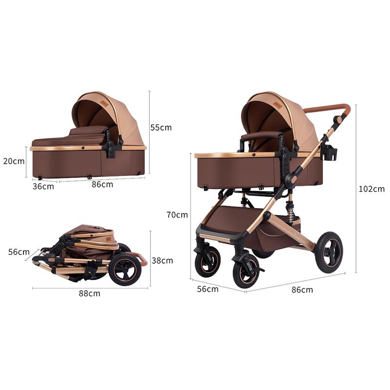 Carrinho Completo 3 Em 1 Com Moisés E Bebe Conforto -P7