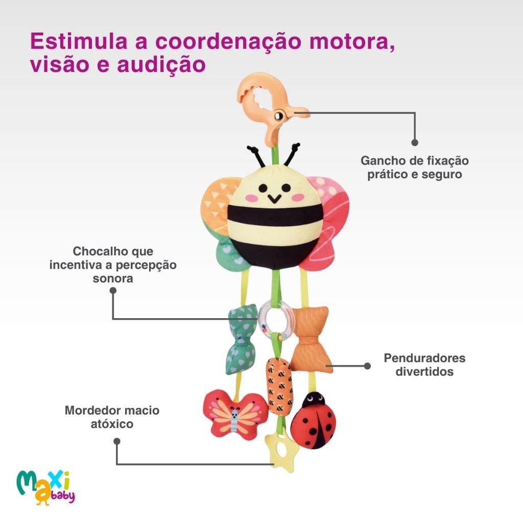 Móbile Chocalho Para Carrinho E Berço De Bebê Clip Maxi Baby