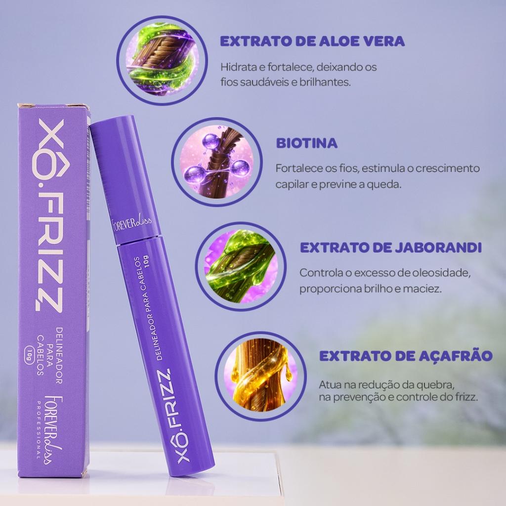 Xô Frizz Modelador De Fios Forever Liss 10g