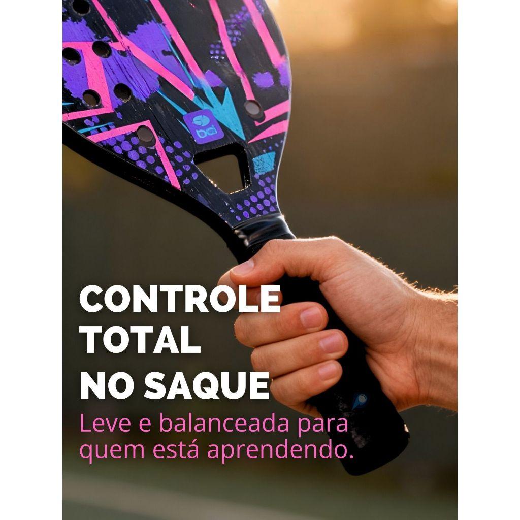 Kit 2 Raquetes Beach Tênis Tennis Esportivo Bt100 Unissex Top Treino Com Bolinha Premium Original