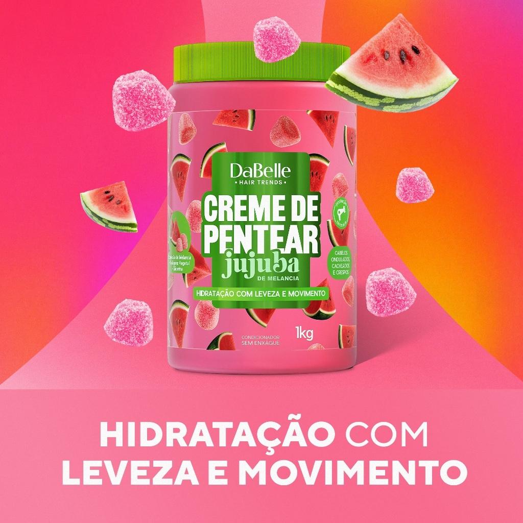 Creme De Pentear Jujuba De Melancia Dabelle Haiir 1kg
