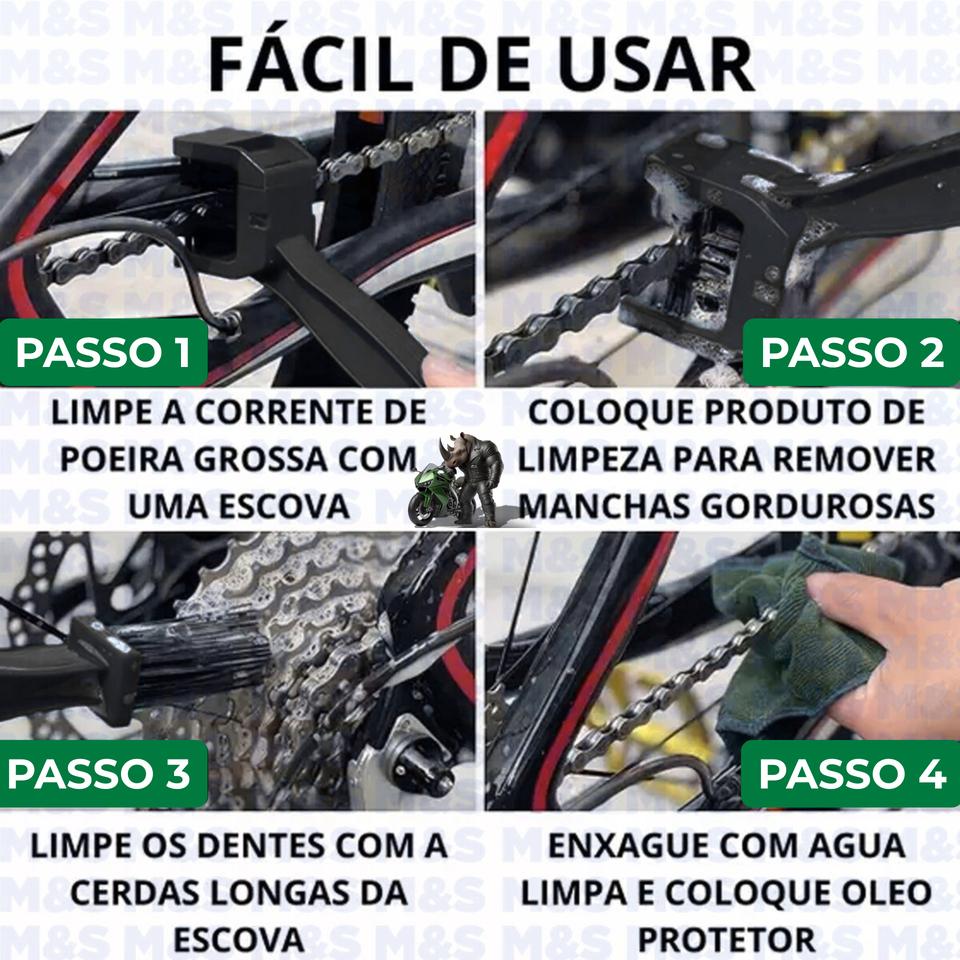 Escova De Limpeza Para Corrente De Transmissão Moto/Bike