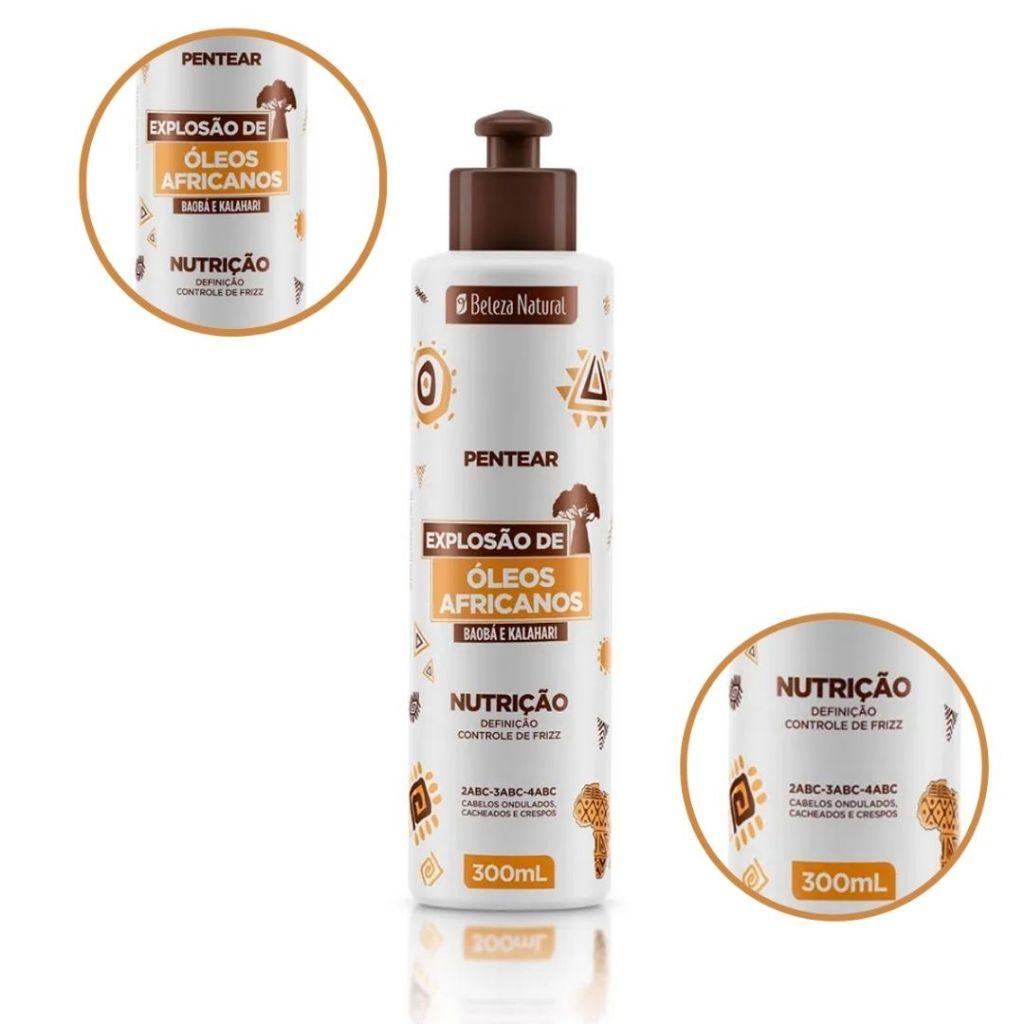 Creme De Pentear Óleos Africanos 1kg + Ativador De Cachos Óleos Africanos 300ml
