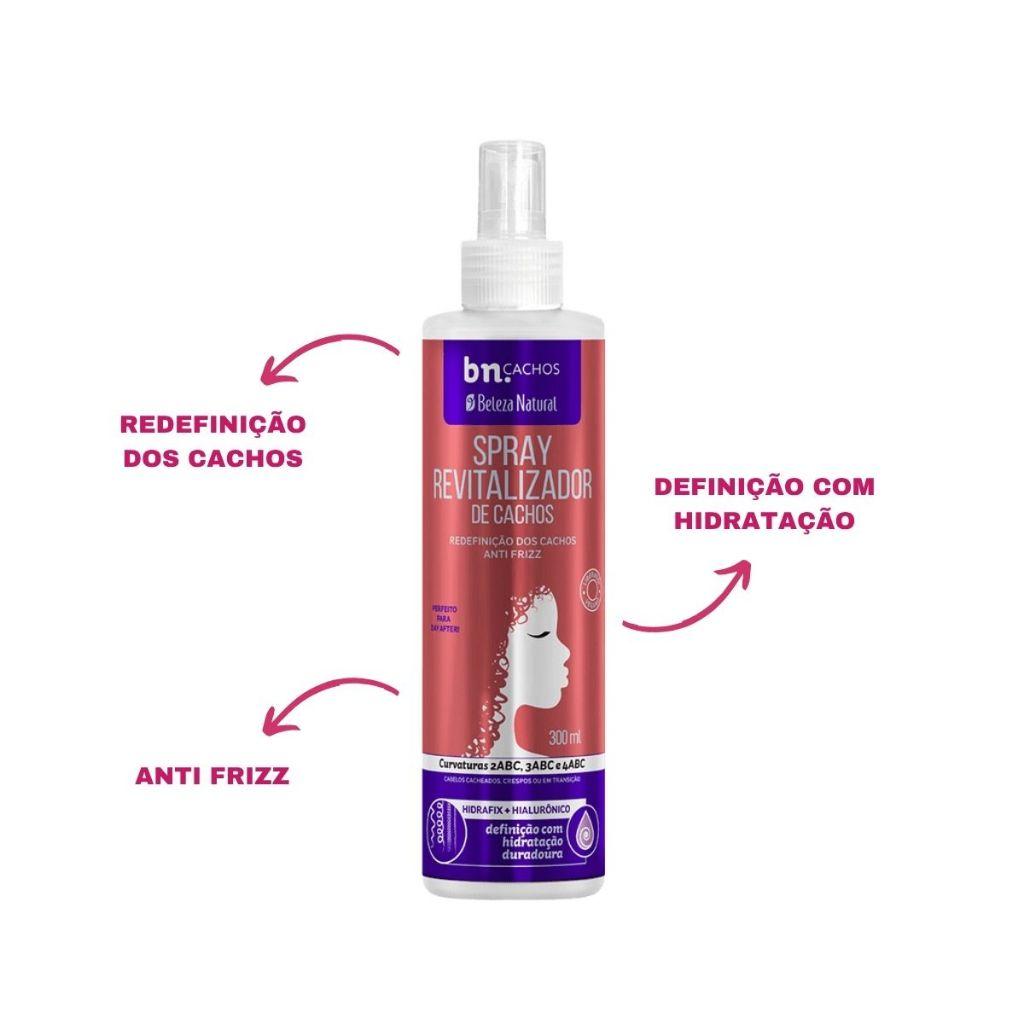 Kit Spray De Revitalização De Cachos 300ml + Seiva De Finalização 300ml Bn.cachos