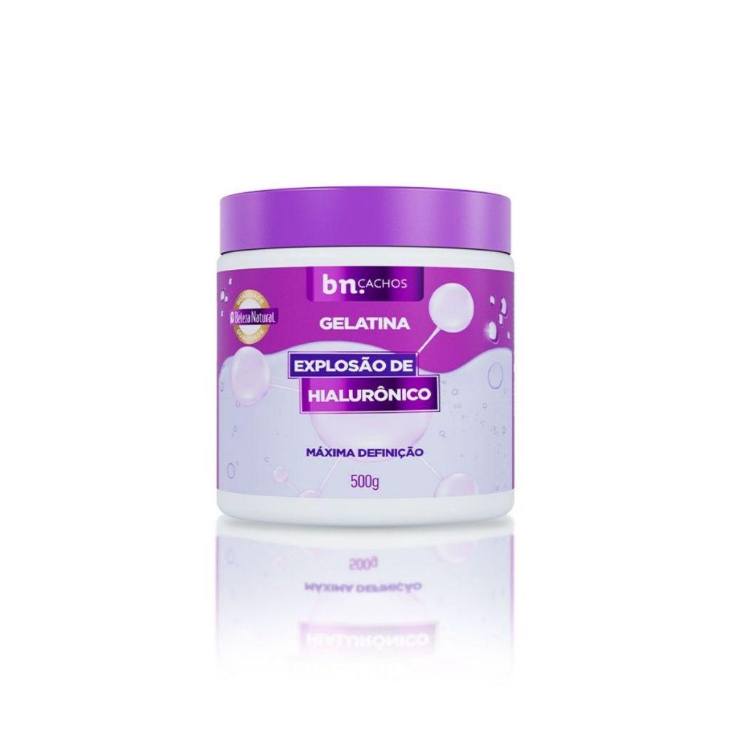 Kit Creme De Pentear + Gelatina Explosão De Hialurônico Bn.cachos