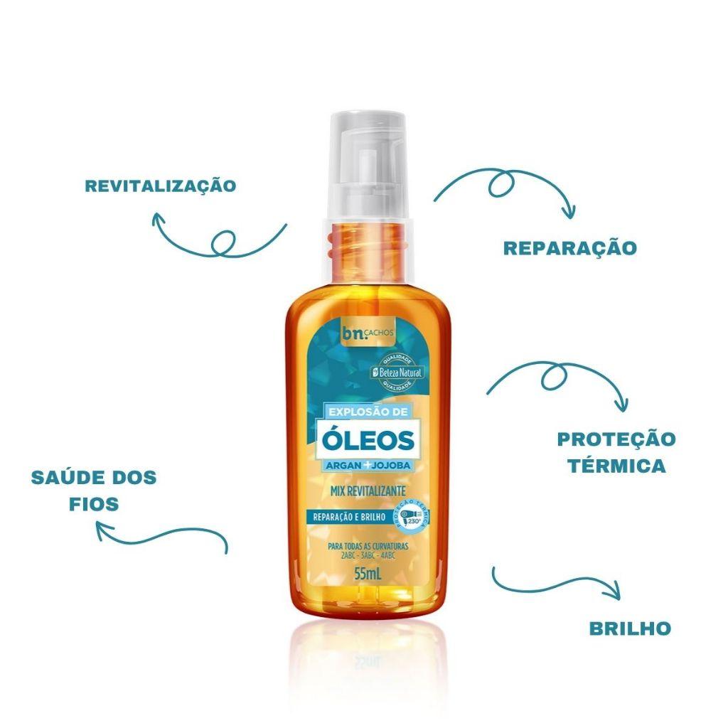 Kit Óleo Capilar Explosão De Óleos Bn.cachos (3 Unidades)