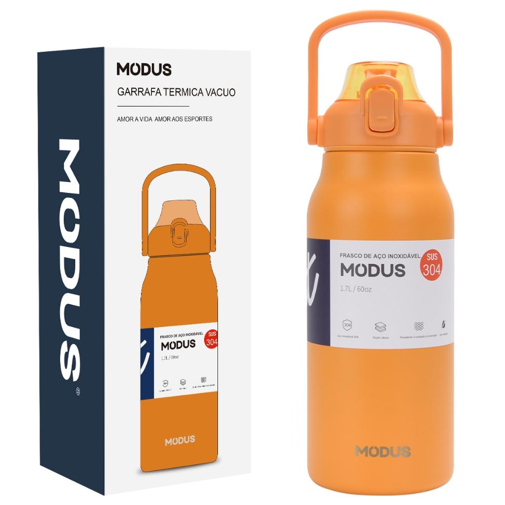 Modus Garrafa Térmica De Viagem Inox 1700ml Água Com Canudo