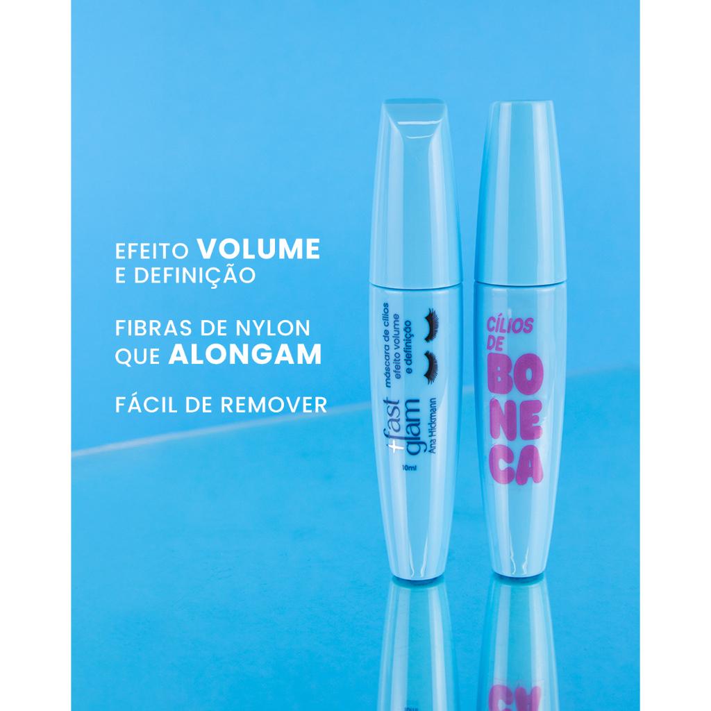 Máscara De Cílios De Boneca Efeito Volume E Definição Fast Glam Ana Hickmann