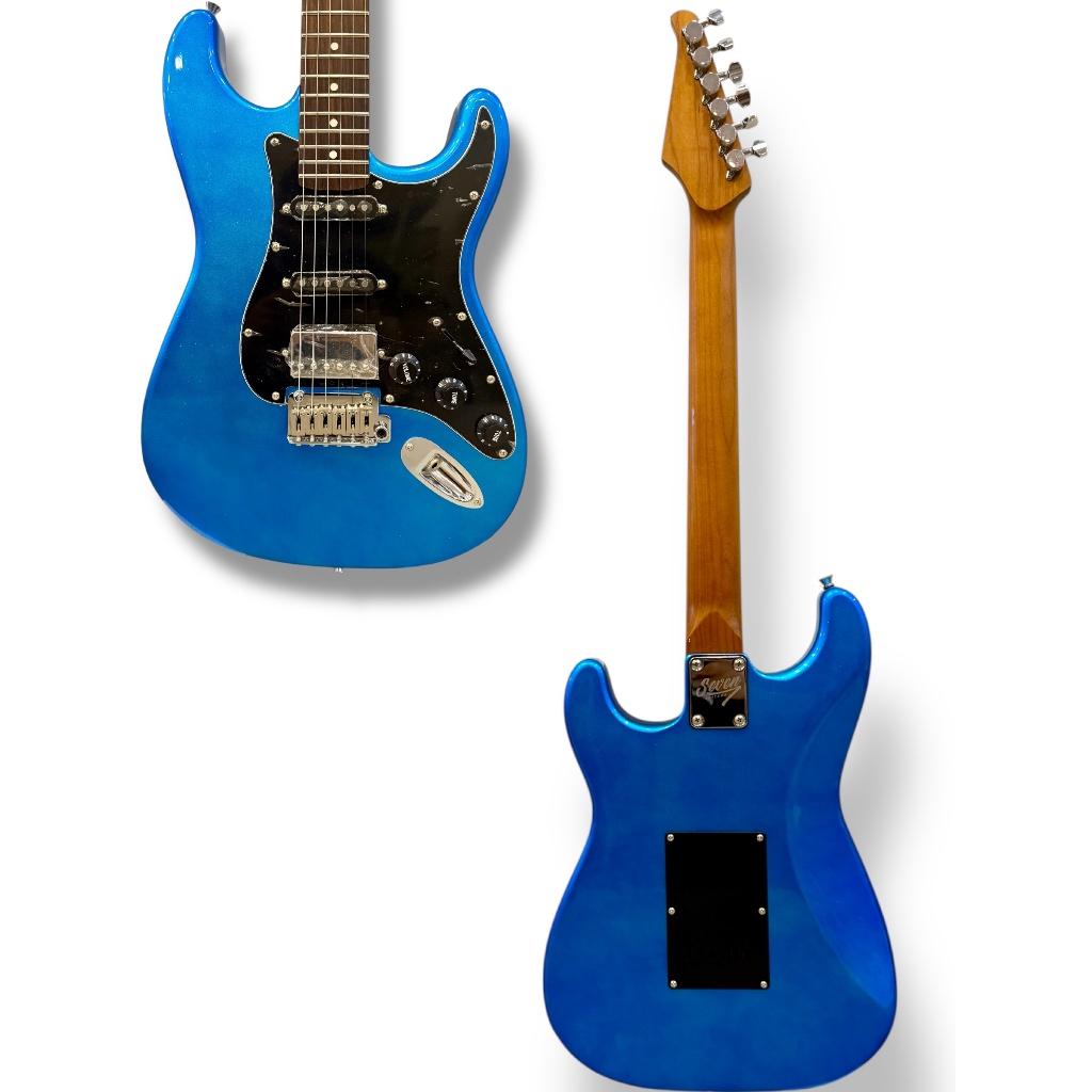 Guitarra Strato Seven Sgt-277 Bl Azul/Traste Inox/C Bag