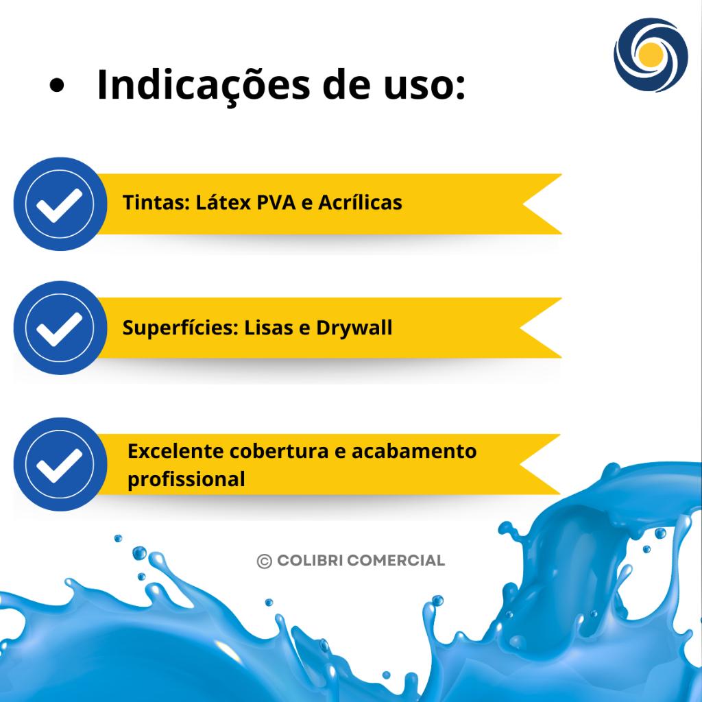 Rolo Para Pintura Lã Microfibra Seda 10mmx15cm C/cabo - Castor