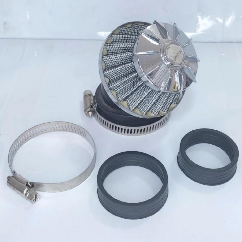 Filtro Ar Esportivo Moto 45 Graus C/Adaptador Fan Titan