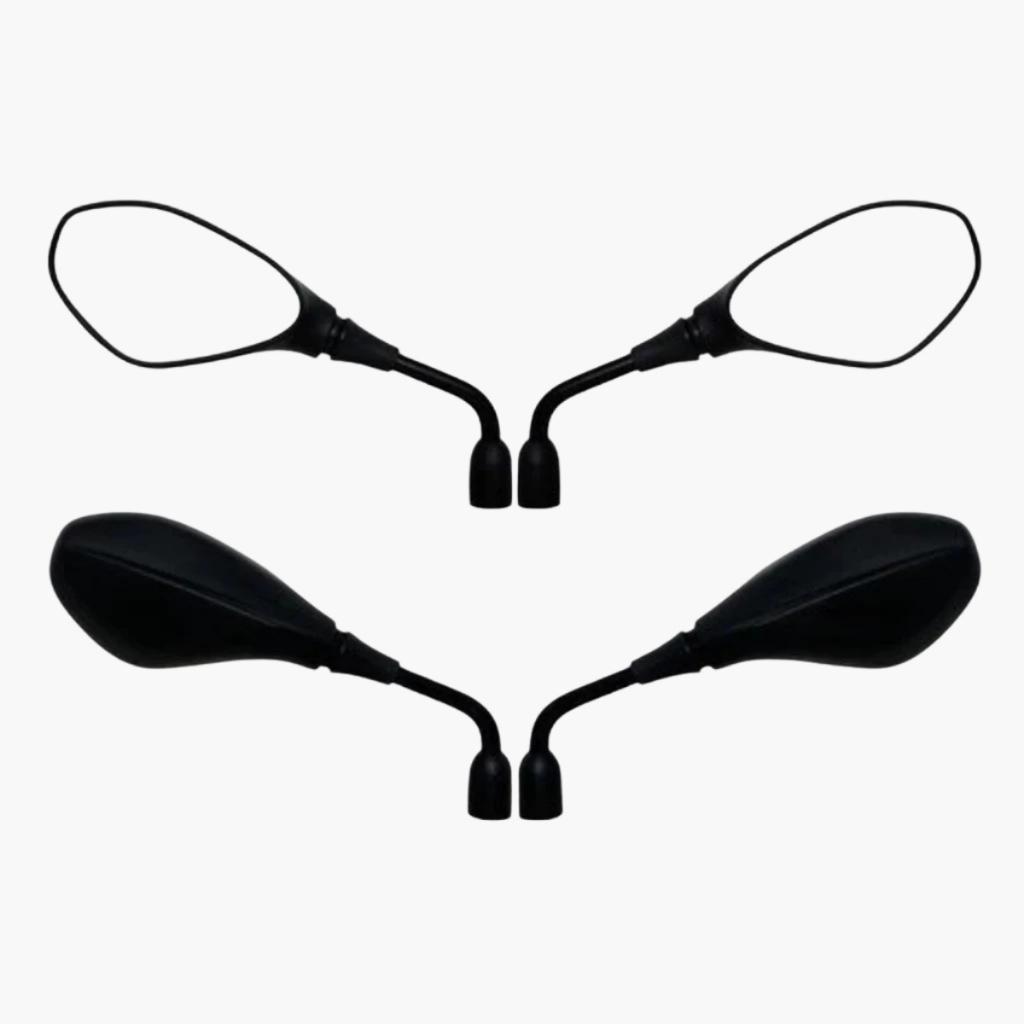 Par Retrovisor Modelo Bmw F800 Fixo Rosca Honda Moto Cg Titan Fan Start Cargo 160 150 125 Esportivo