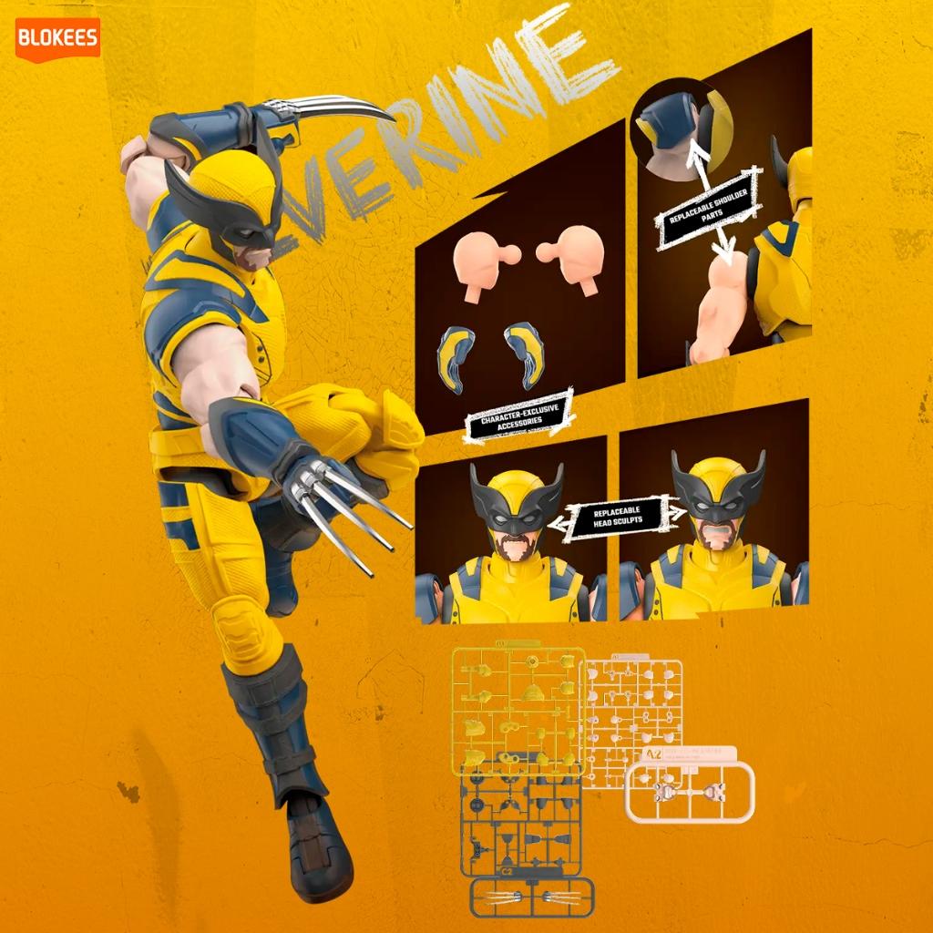 Boneco Blokees Marvel Wolverine Infinity Saga Champion