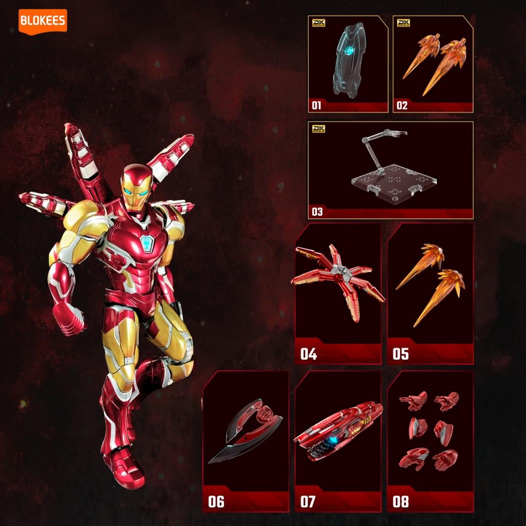Boneco Blokees Marvel Ironman Mark Lxxxv Champion
