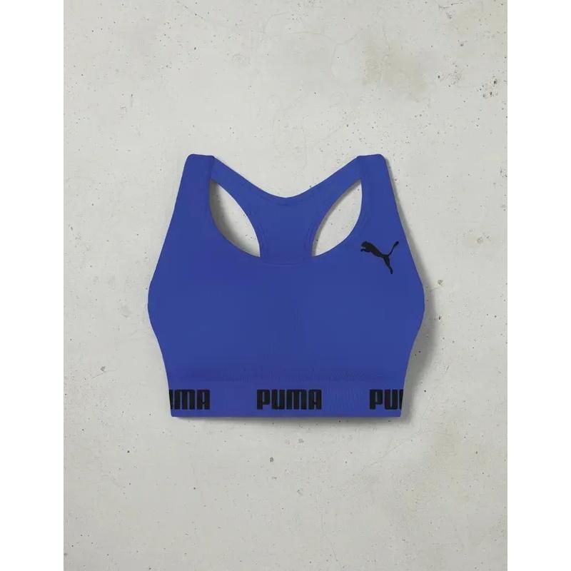 Top Feminino Puma Sem Costura Para Academia Treino Top Puma Feminino Nadador Para Treino Original
