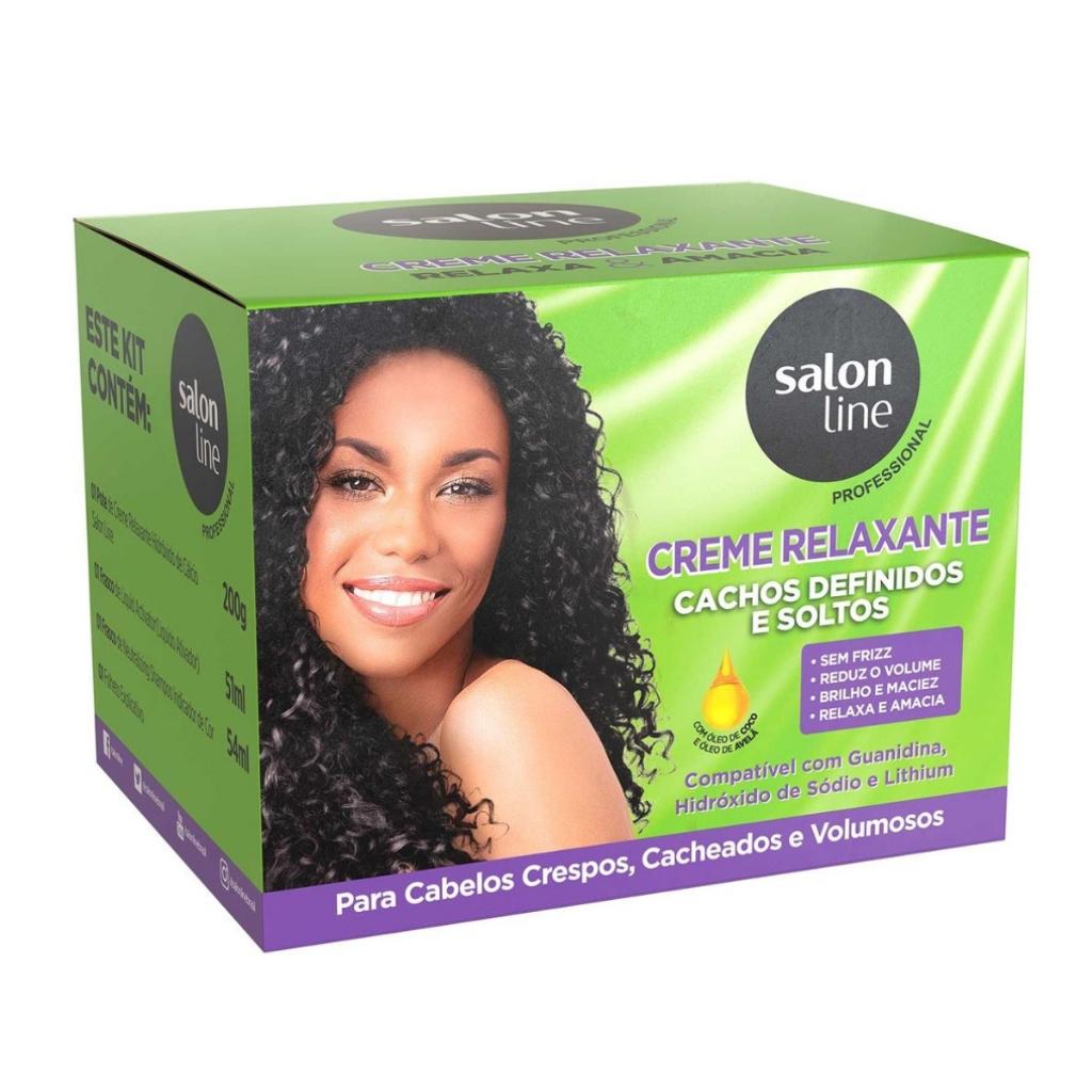 Kit Creme Relaxante Cachos Definidos E Soltos Salon Line