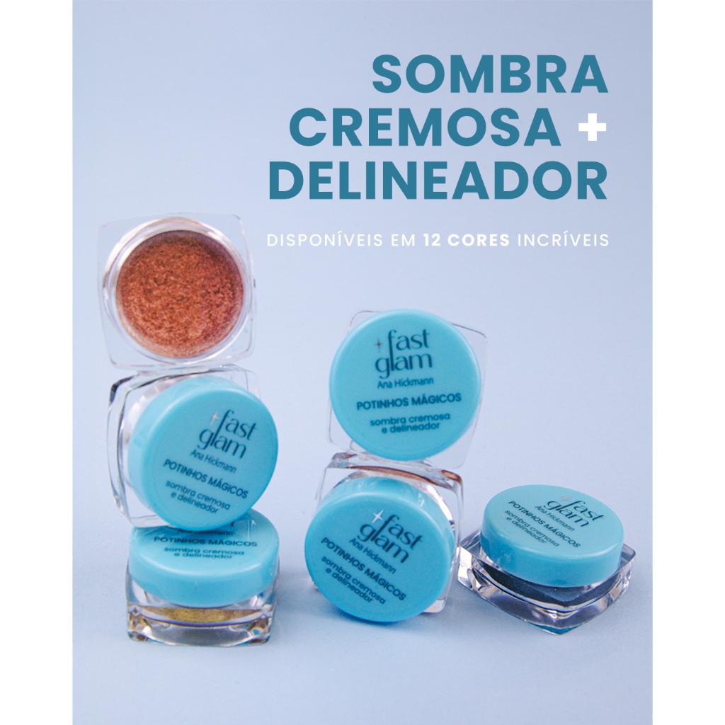 Sombra Cremosa E Delineador Fast Glam Potinhos Mágicos Ana Hickmann