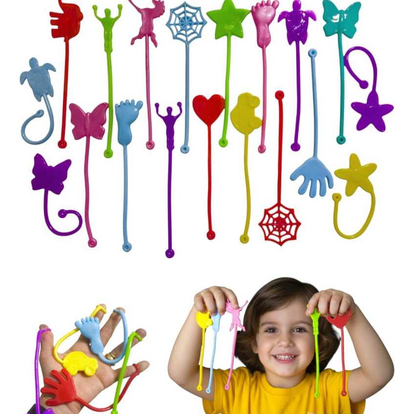 30 Unid Geleca Gruda Para Kit Festa Brinquedo Infantil Prenda