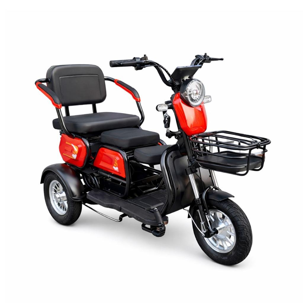 Triciclo Elétrico 1000w Autopropelido 48V 20ah Até 3 Pessoas Urbano