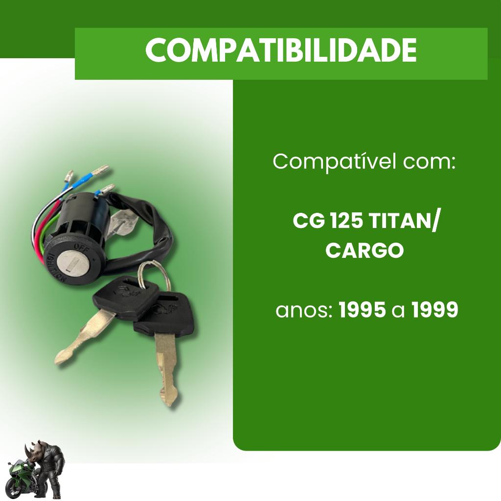 Chave Miolo Ignição Para Moto Honda Cg 125 Titan - Ano 95/99