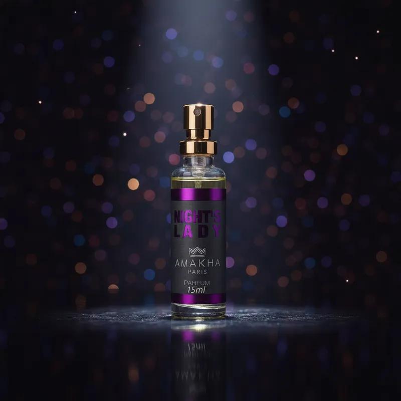 Deo Colônia Feminino Night S Lady 15ml - Floral Noturno Sensual Amakha Paris