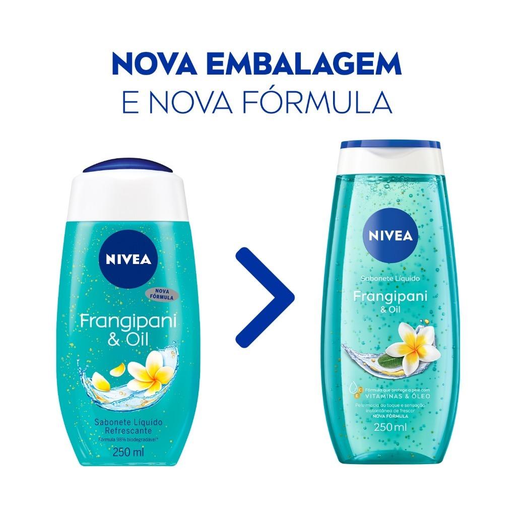 Kit Nivea Sabonete Líquido Frangipani Oil 250ml - 2 Unidades Bbb 26