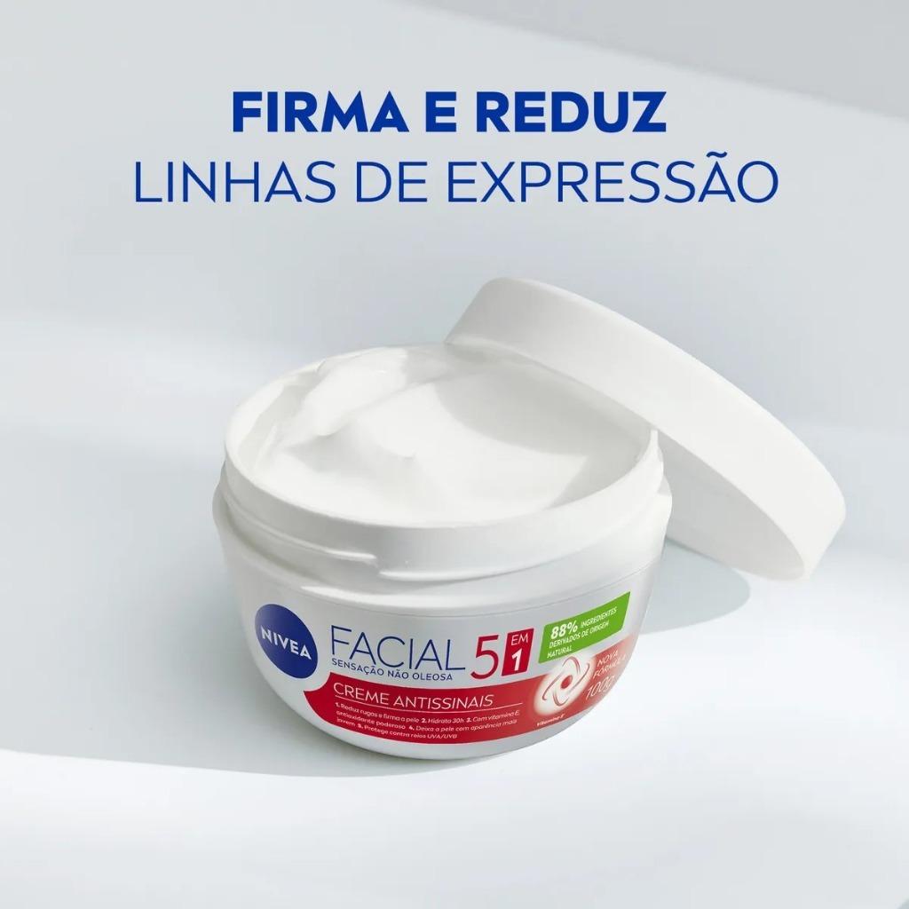 Kit Nivea Creme Facial Antissinais 100g - 2 Unidades