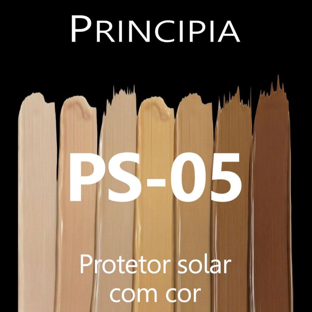 Protetor Solar Facial Principia Com Cor FPS 70 Ps-05 Cobertura De Base Antioleosidade 30ml - Várias Cores