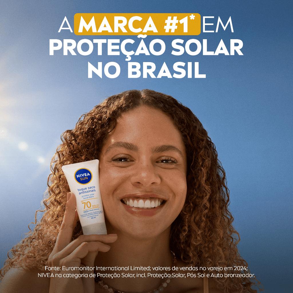 Nivea Sun Protetor Solar Facial Toque Seco Antissinais Fps30 40ml