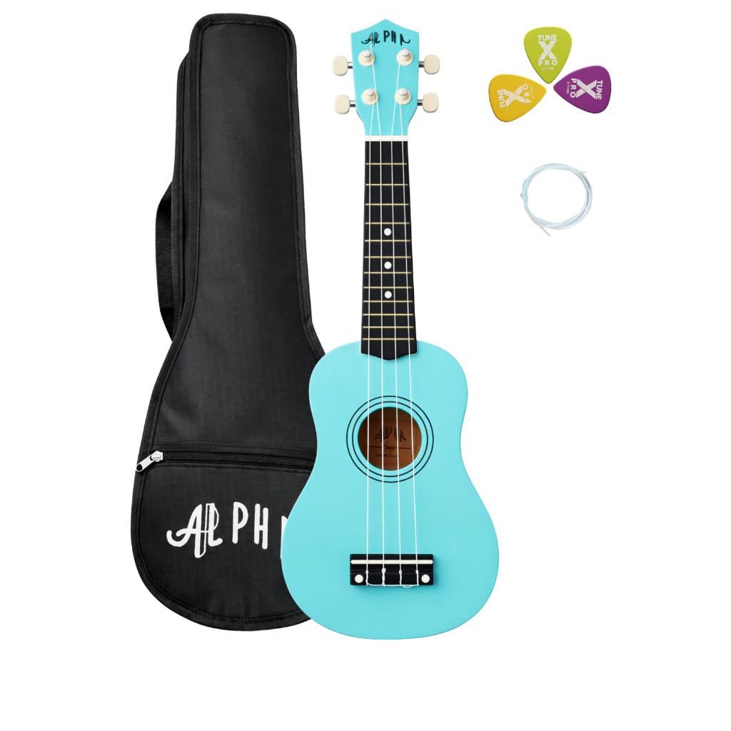 Ukulele Soprano Alpha Ambidestro Infantil Iniciante Com Bag E Palheta