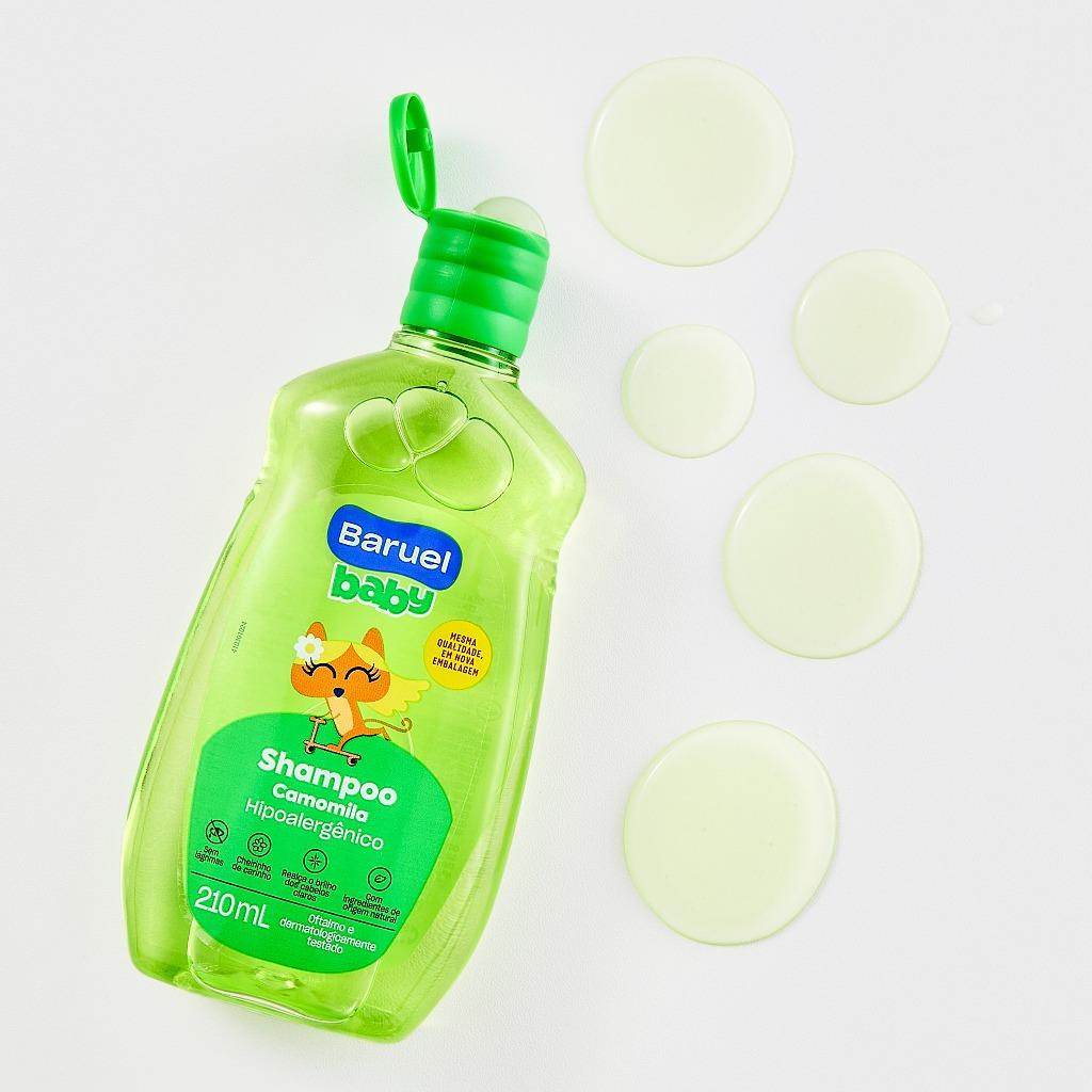 Kit Shampoo + Condicionador Infantil Camomila Baruel Baby 210ml Cada