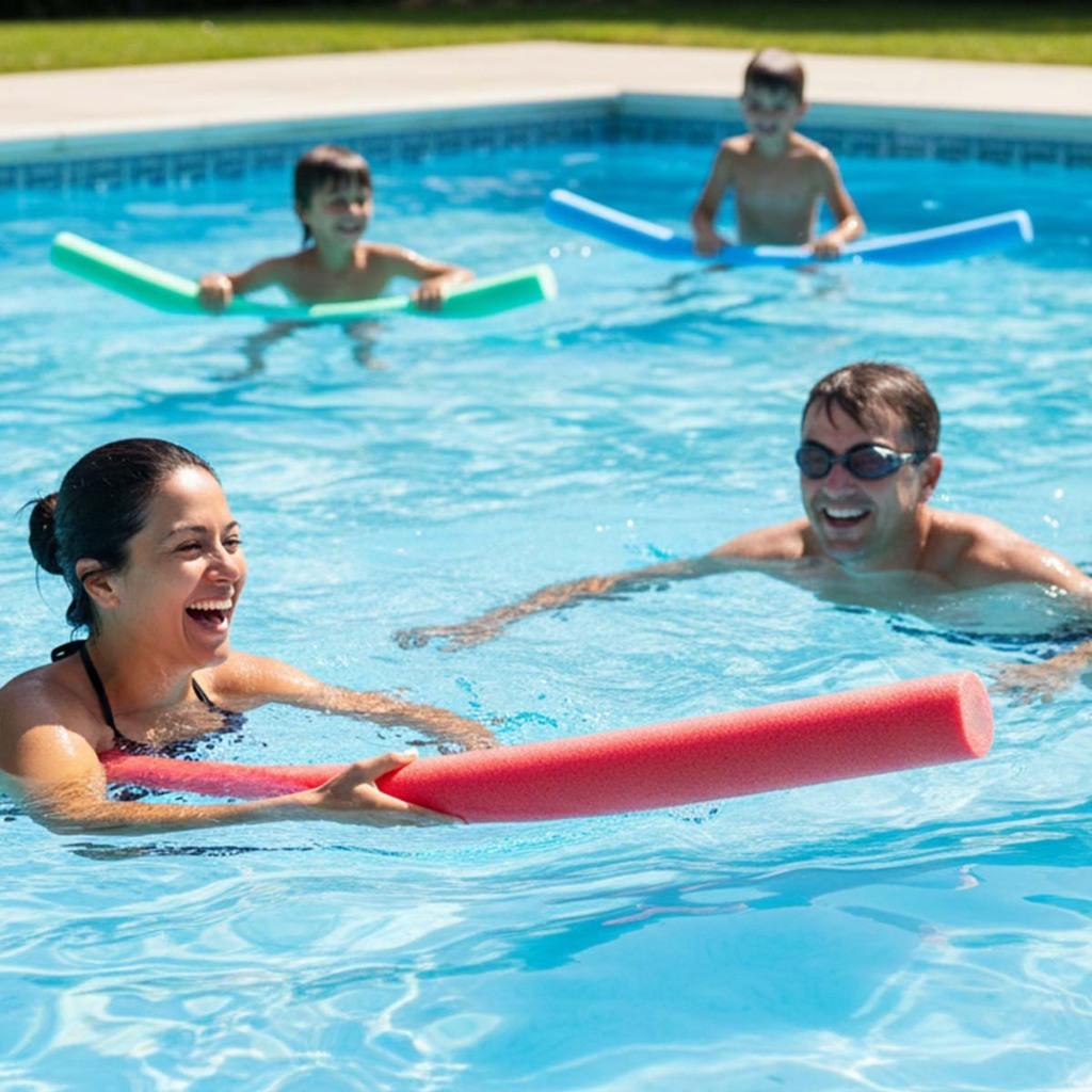 2x Boia Macarrão De Piscina Com Furo Hidroginástica Natação Verão Praia Espaguete