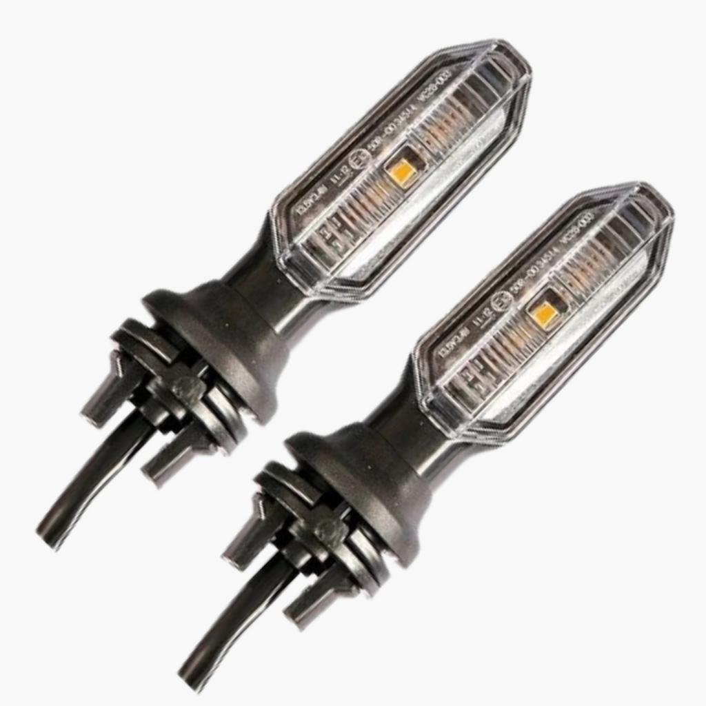 Setas LED Moto Honda Twister Titan Xre 300 Haste Borracha