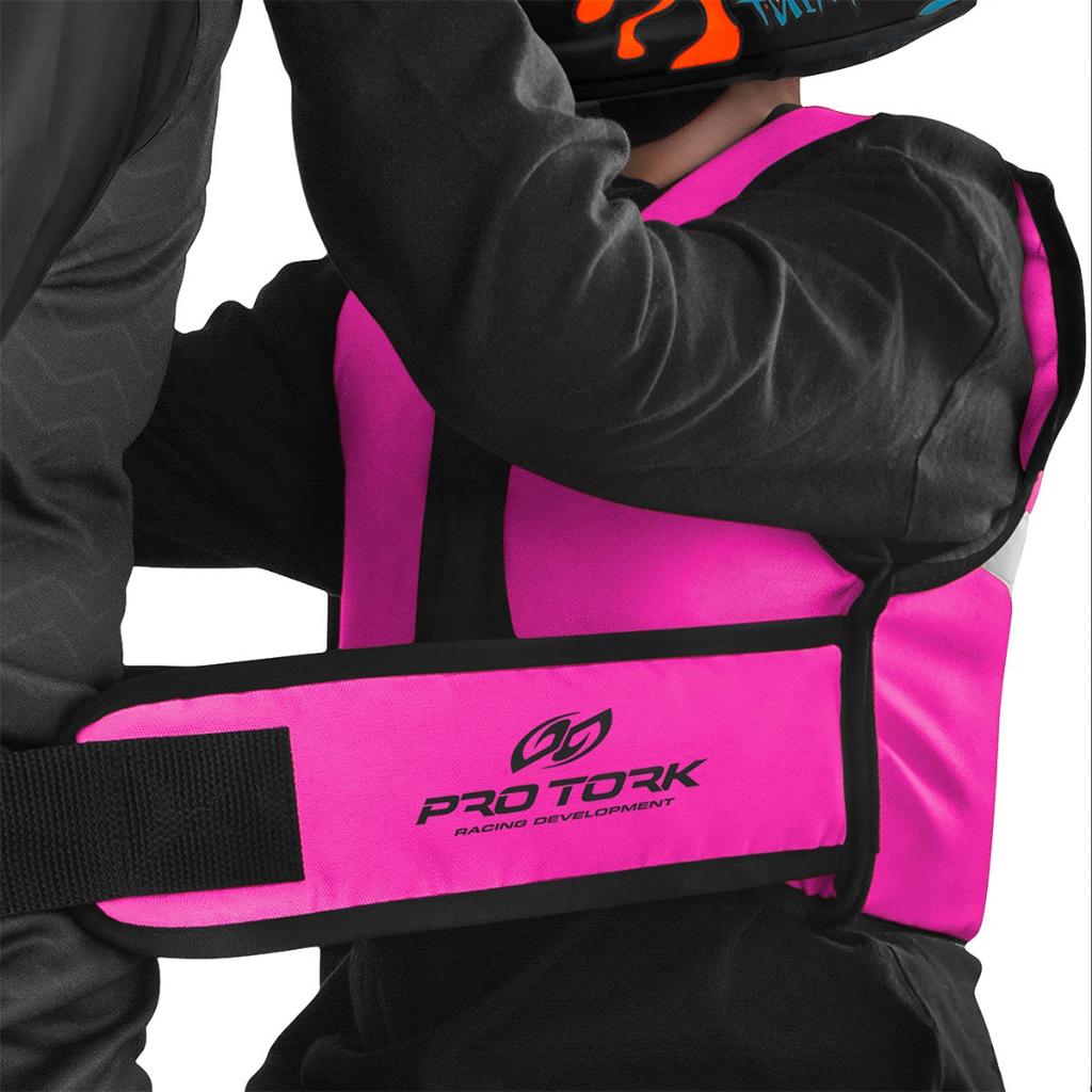 Capacete Moto Fechado Infantil + Cinto Colete Garupa + Cores