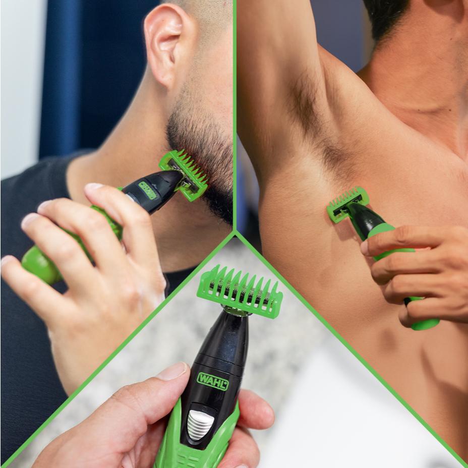 Wahl Aparador De Pelos E Barba Trim Ninja Blade Verde Com Lâmina De Longa Duração E Auto Fiável