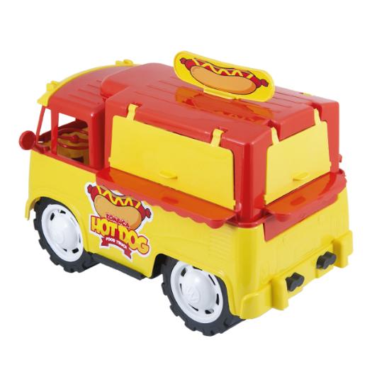 Carrinho Kombi De Brinquedo Kombica Hot Dog Food Truck Grande 30cm Portas Que Abrem Queen Shop