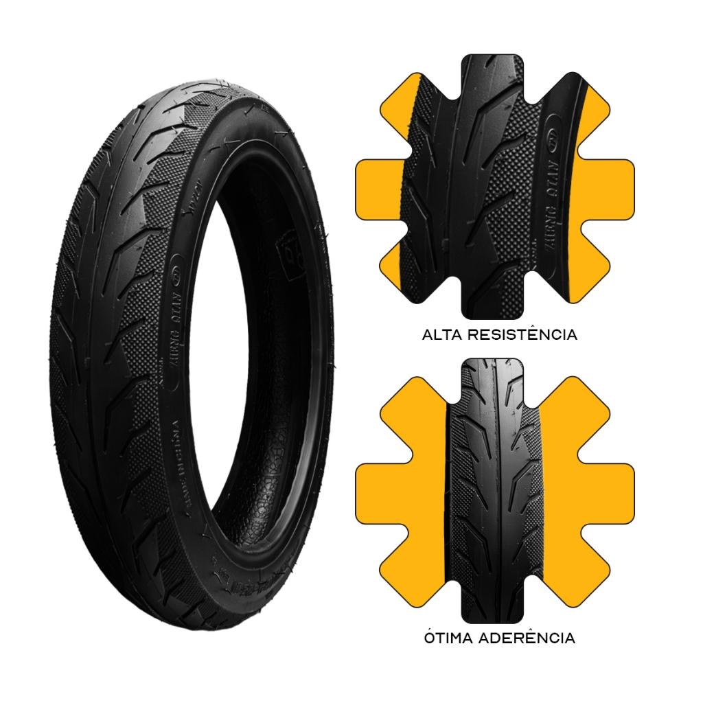 Pneu Moto Elétrica Scooter 2.55 Aro 10 Aro 14 Tubeless Wehawk/juna/luna/vega
