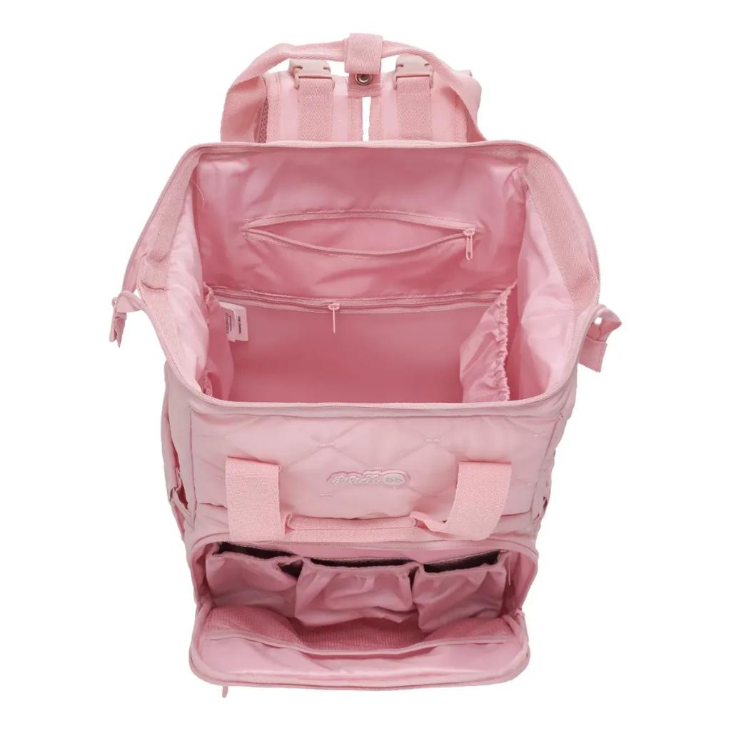 Kit Mochila Maternidade Lilica Ripilica + Trocador Portátil Rosa Original - Pacific
