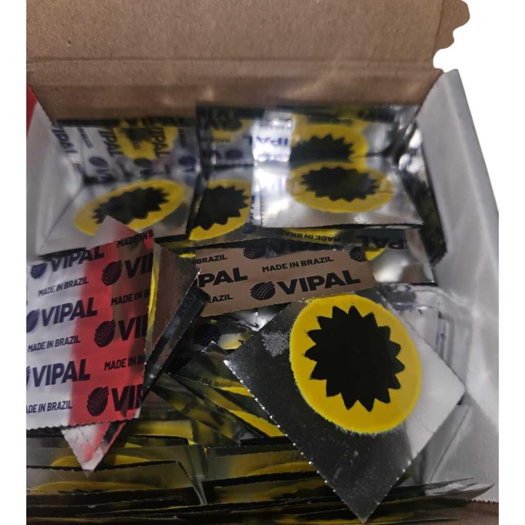 Kit 30 Remendos R00 + 1 Cola Bv-02 18gr - De Bicicleta E Moto Camara Vipal Original