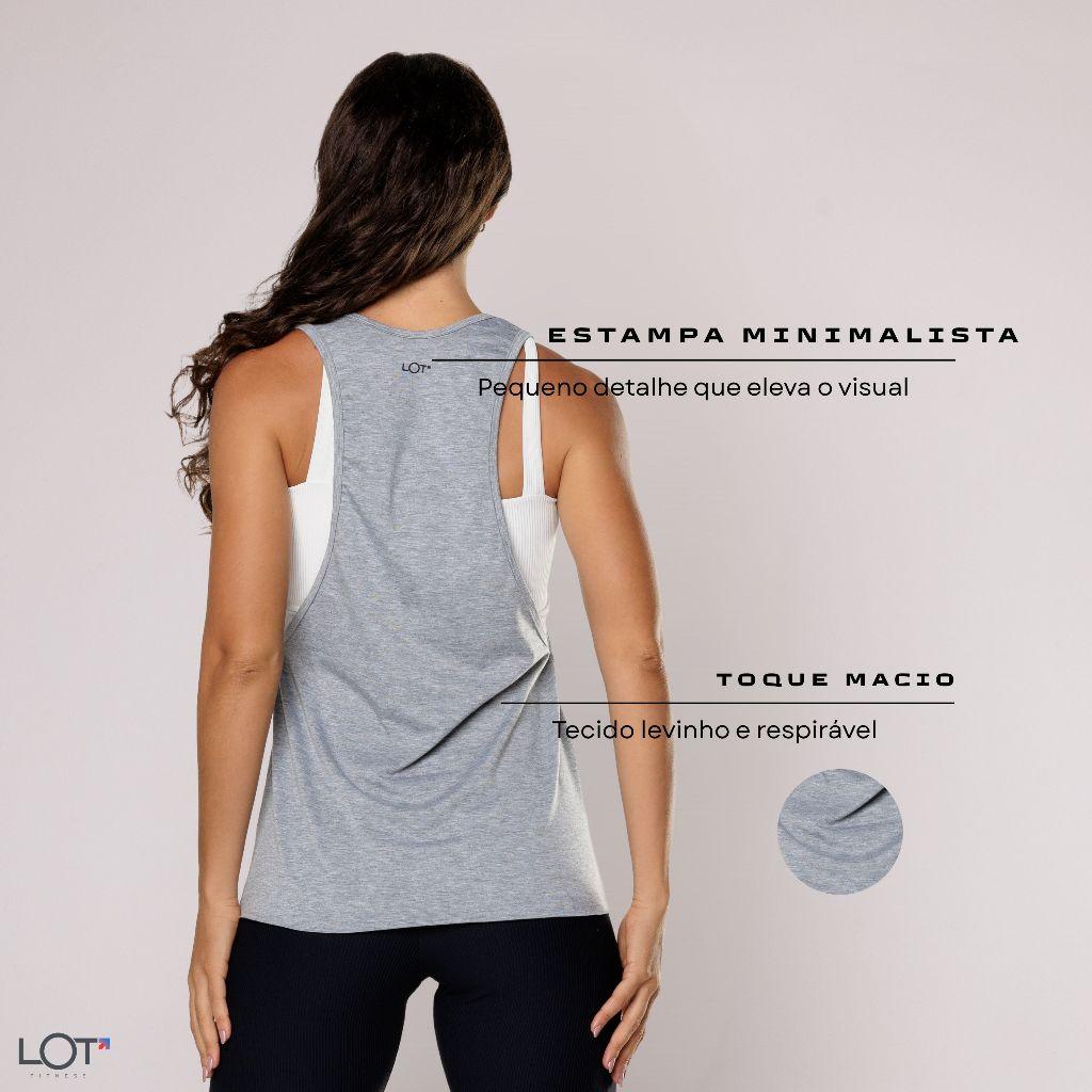 Kit 2 Regata Fitness Camiseta Feminina Academia Cavada Soltinha Viscolycra Corrida Musculação Treino